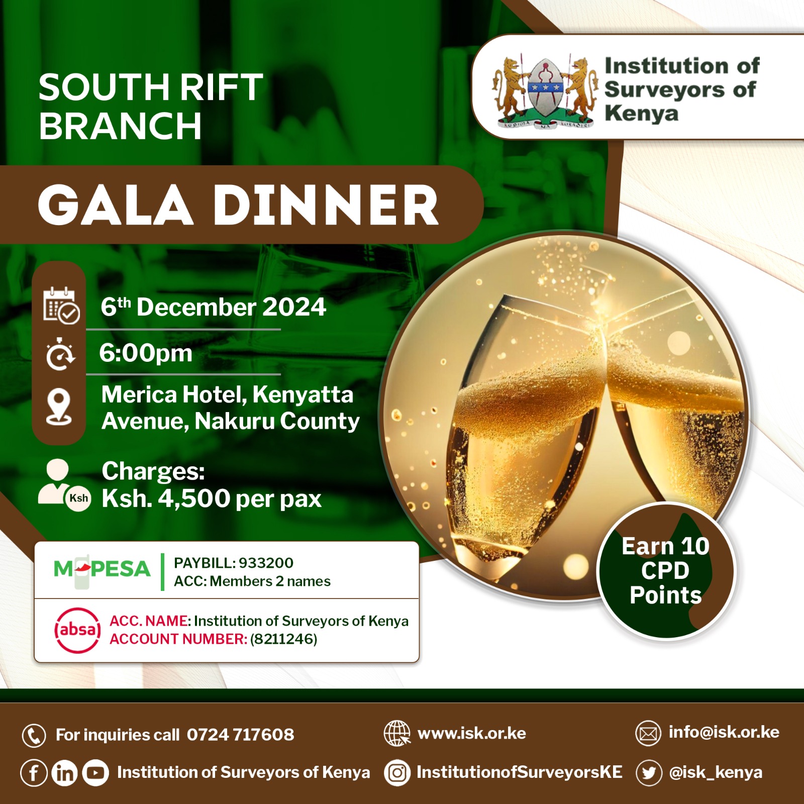 SOUTH RIFT BRANCH GALA DINNER