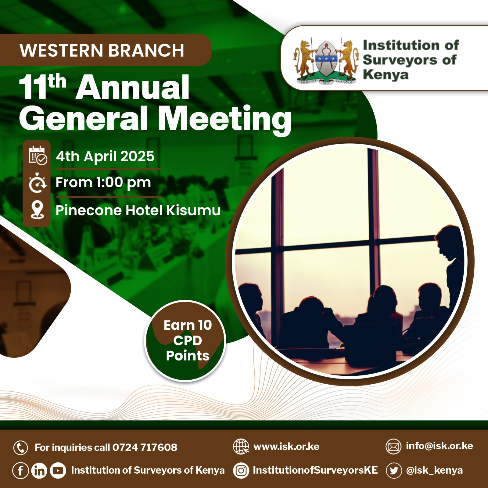 WESTERN BRANCH 11TH ANNUAL GENERAL MEETING