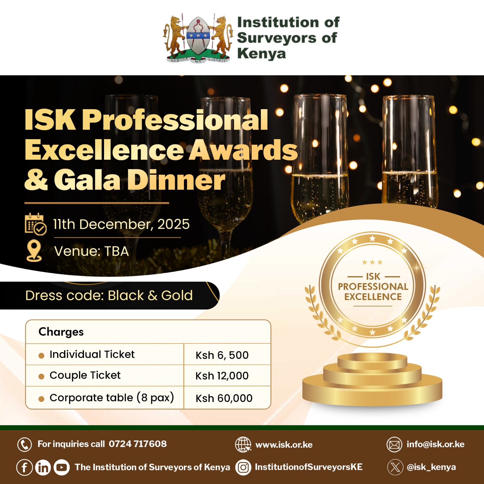 ISK Professional Excellence Awards & Gala Diiner